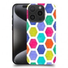 ניאון חלת דבש כיסוי מגן סליקון מעוצב ל Apple iPhone 15 Pro סקרין מובייל