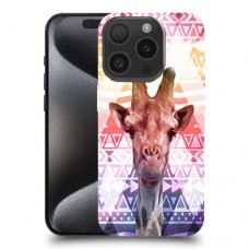 ג'ירפה נחמדה כיסוי מגן סליקון מעוצב ל Apple iPhone 15 Pro סקרין מובייל