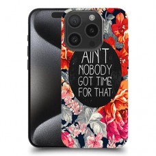 לאף אחד לא הספיק זמן כיסוי מגן סליקון מעוצב ל Apple iPhone 15 Pro סקרין מובייל