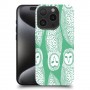ינשופים על ירוק כיסוי מגן סליקון מעוצב ל Apple iPhone 15 Pro סקרין מובייל