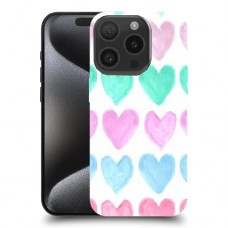 לבבות פסטל כיסוי מגן סליקון מעוצב ל Apple iPhone 15 Pro סקרין מובייל