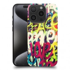 אהבת שלום כיסוי מגן סליקון מעוצב ל Apple iPhone 15 Pro סקרין מובייל