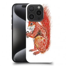 Squirell עשיר כיסוי מגן סליקון מעוצב ל Apple iPhone 15 Pro סקרין מובייל