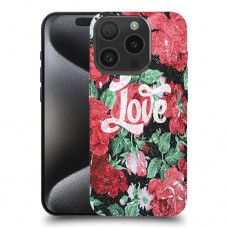 אהבת ורדים כיסוי מגן סליקון מעוצב ל Apple iPhone 15 Pro סקרין מובייל