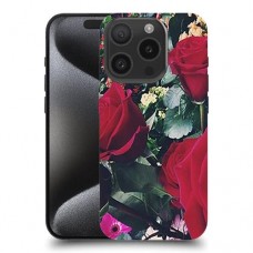 ורדים, ורדים כיסוי מגן סליקון מעוצב ל Apple iPhone 15 Pro סקרין מובייל