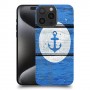 עוגן על כחול כיסוי מגן סליקון מעוצב ל Apple iPhone 15 Pro Max סקרין מובייל
