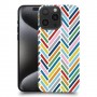 צבע זיג-זגס כיסוי מגן סליקון מעוצב ל Apple iPhone 15 Pro Max סקרין מובייל