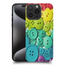 כפתורים צבעוניים כיסוי מגן סליקון מעוצב ל Apple iPhone 15 Pro Max סקרין מובייל