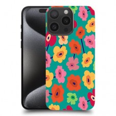 פרח ירוק כיסוי מגן סליקון מעוצב ל Apple iPhone 15 Pro Max סקרין מובייל