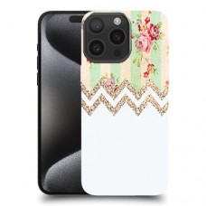 פרח-לבן כיסוי מגן סליקון מעוצב ל Apple iPhone 15 Pro Max סקרין מובייל