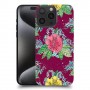 פרחים בחום כיסוי מגן סליקון מעוצב ל Apple iPhone 15 Pro Max סקרין מובייל