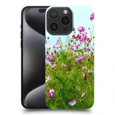 פרחים בשדה כיסוי מגן סליקון מעוצב ל Apple iPhone 15 Pro Max סקרין מובייל