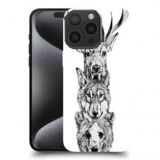 חיות הבר של יער כיסוי מגן סליקון מעוצב ל Apple iPhone 15 Pro Max סקרין מובייל