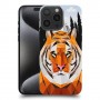 נמר גיאומטרי כיסוי מגן סליקון מעוצב ל Apple iPhone 15 Pro Max סקרין מובייל