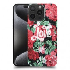 אהבת ורדים כיסוי מגן סליקון מעוצב ל Apple iPhone 15 Pro Max סקרין מובייל