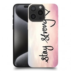 הישאר חזק כיסוי מגן סליקון מעוצב ל Apple iPhone 15 Pro Max סקרין מובייל