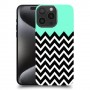 פסים במנטה כיסוי מגן סליקון מעוצב ל Apple iPhone 15 Pro Max סקרין מובייל