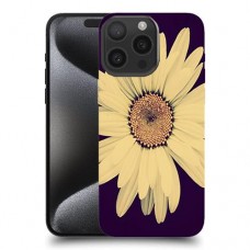 חמניות על שחור כיסוי מגן סליקון מעוצב ל Apple iPhone 15 Pro Max סקרין מובייל