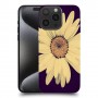 חמניות על שחור כיסוי מגן סליקון מעוצב ל Apple iPhone 15 Pro Max סקרין מובייל