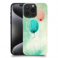 עד הירח ובחזרה כיסוי מגן סליקון מעוצב ל Apple iPhone 15 Pro Max סקרין מובייל