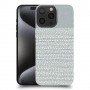 נקודות לבנות באפור כיסוי מגן סליקון מעוצב ל Apple iPhone 15 Pro Max סקרין מובייל