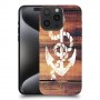 עוגן עץ כיסוי מגן סליקון מעוצב ל Apple iPhone 15 Pro Max סקרין מובייל