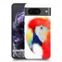 תוכי אקוורל כיסוי מגן סליקון מעוצב ל Google Pixel 8 סקרין מובייל