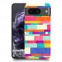 לבנים צבעוניות כיסוי מגן סליקון מעוצב ל Google Pixel 8 סקרין מובייל