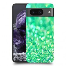 יהלומים ירוקים כיסוי מגן סליקון מעוצב ל Google Pixel 8 סקרין מובייל