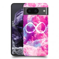 אינסופי ורוד כיסוי מגן סליקון מעוצב ל Google Pixel 8 סקרין מובייל