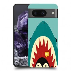 פינג'ין בכריש כיסוי מגן סליקון מעוצב ל Google Pixel 8 סקרין מובייל