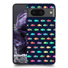 קשת בדגים כיסוי מגן סליקון מעוצב ל Google Pixel 8 סקרין מובייל