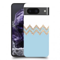 לבן כחול כיסוי מגן סליקון מעוצב ל Google Pixel 8 סקרין מובייל