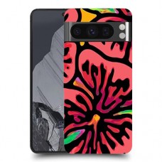 פרחים ויטראז ' כיסוי מגן סליקון מעוצב ל Google Pixel 8 Pro סקרין מובייל