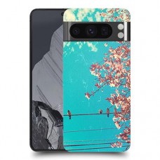 פרחים בשמיים כיסוי מגן סליקון מעוצב ל Google Pixel 8 Pro סקרין מובייל