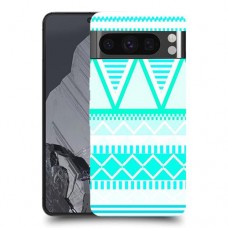גיאומטריה בטורקיז כיסוי מגן סליקון מעוצב ל Google Pixel 8 Pro סקרין מובייל