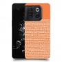 נקודות לבנות בכתום כיסוי מגן סליקון מעוצב ל Oneplus 10T סקרין מובייל