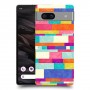 לבנים צבעוניות כיסוי מגן סליקון מעוצב ל Google Pixel 7a סקרין מובייל