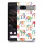 אלפנטים צבעוניים כיסוי מגן סליקון מעוצב ל Google Pixel 7a סקרין מובייל