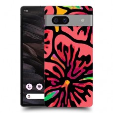 פרחים ויטראז ' כיסוי מגן סליקון מעוצב ל Google Pixel 7a סקרין מובייל