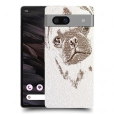 דיוקן פאג כיסוי מגן סליקון מעוצב ל Google Pixel 7a סקרין מובייל