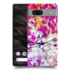 סתיו סגול כיסוי מגן סליקון מעוצב ל Google Pixel 7a סקרין מובייל