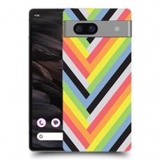 פסי קשת כיסוי מגן סליקון מעוצב ל Google Pixel 7a סקרין מובייל