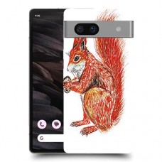 Squirell עשיר כיסוי מגן סליקון מעוצב ל Google Pixel 7a סקרין מובייל