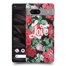 אהבת ורדים כיסוי מגן סליקון מעוצב ל Google Pixel 7a סקרין מובייל