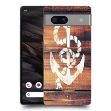 עוגן עץ כיסוי מגן סליקון מעוצב ל Google Pixel 7a סקרין מובייל