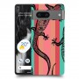 לטאות שחורות כיסוי מגן סליקון מעוצב ל Google Pixel 7 סקרין מובייל