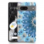 פרח כחול כיסוי מגן סליקון מעוצב ל Google Pixel 7 סקרין מובייל