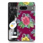 פרחים בחום כיסוי מגן סליקון מעוצב ל Google Pixel 7 סקרין מובייל