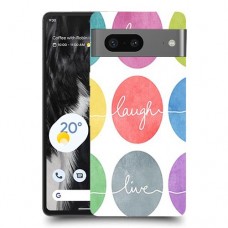 אהבה צחוק חיים כיסוי מגן סליקון מעוצב ל Google Pixel 7 סקרין מובייל